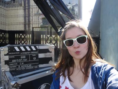 Duck face on the director's chair